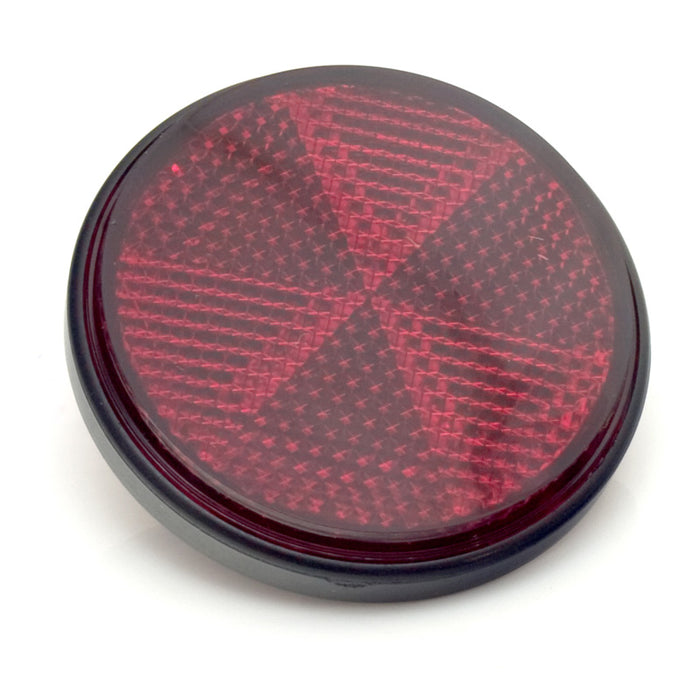 Replacement Reflectors Red round 2 1/4" dia - Screw & Nut 5mmX1.0
