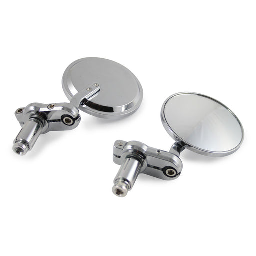 TOXIC Handlebar End “round” Mirrors Chrome - Right/Left