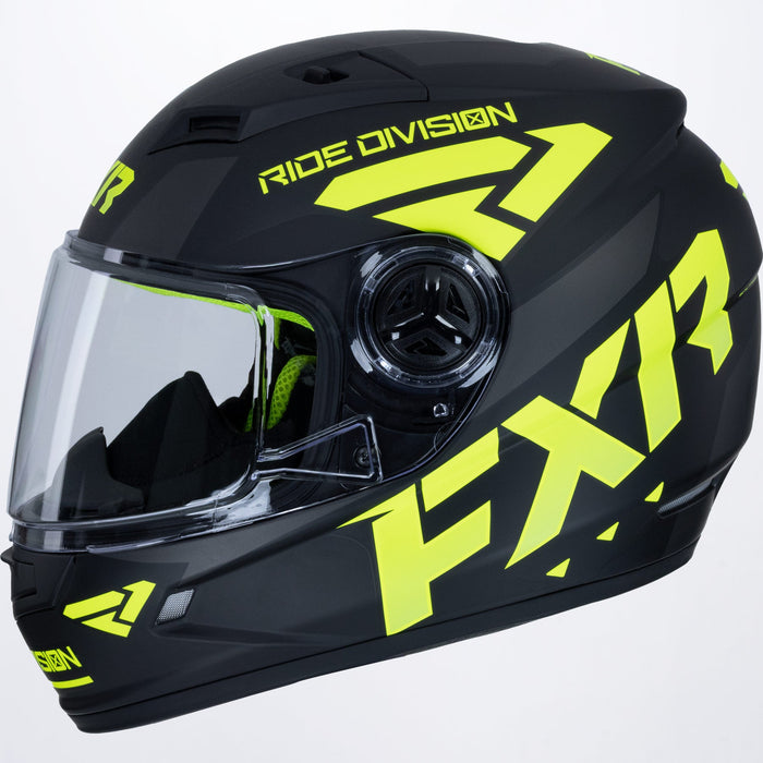 FXR Nitro Youth Core Helmet in Black/Hi-Vis