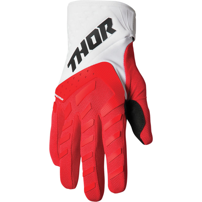 Thor Spectrum Gloves in Red/White 2022