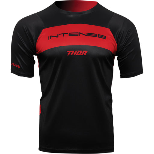 Thor Intense Assist Dart MTB Short-sleeve Jersey in Black/Red