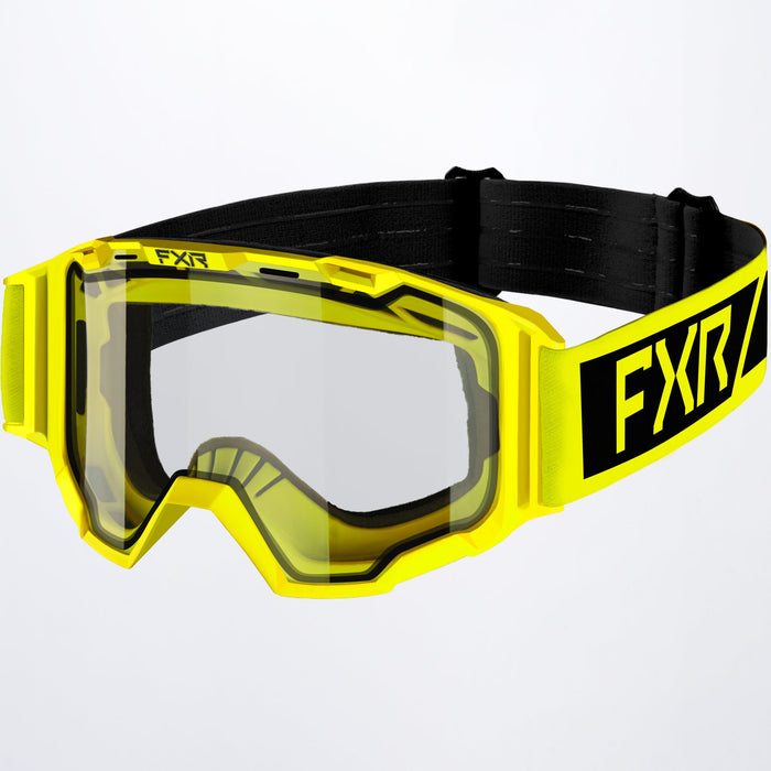 FXR Maverick Clear MX Youth Goggle in Hi Vis/Black