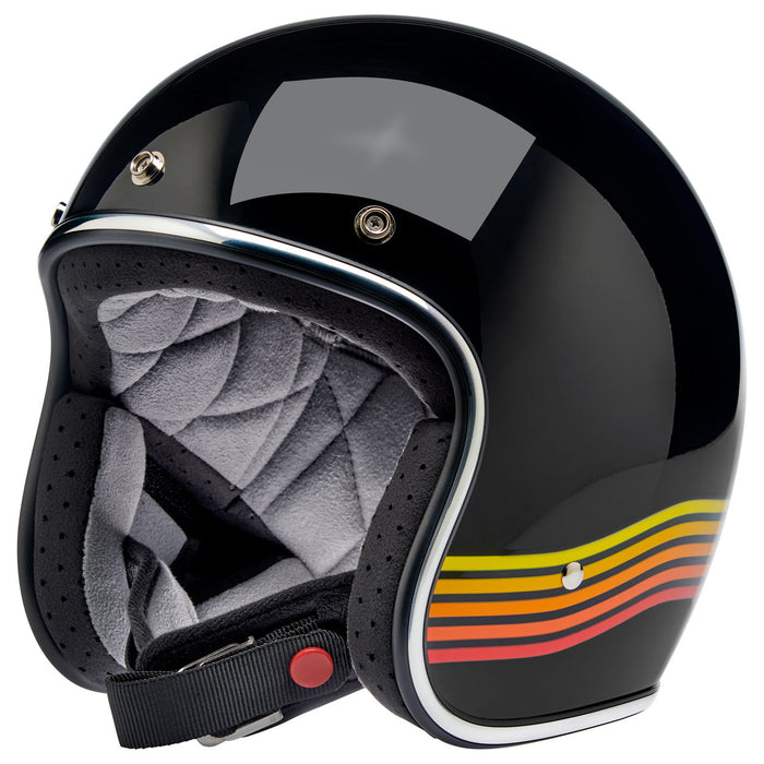 Biltwell Bonanza Gloss Black Spectrum Helmet 2022