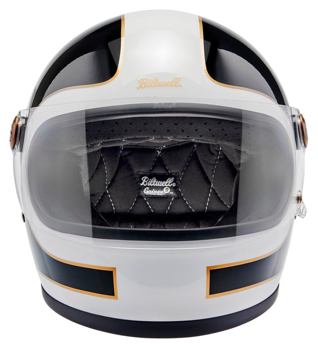 Biltwell Gringo S Helmets in Gloss White / Gloss Black Tracker