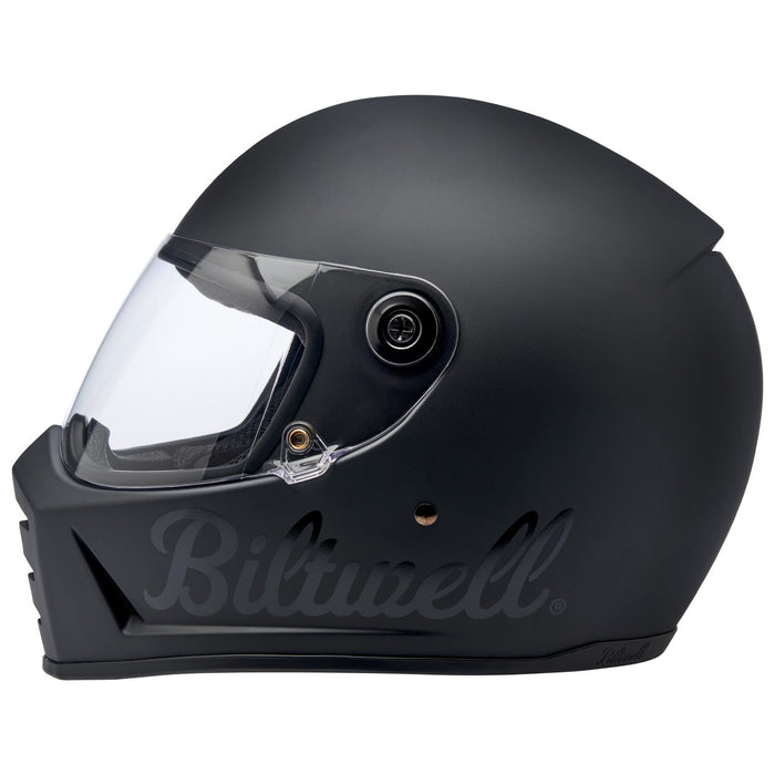 Biltwell Lane Splitter Flat Black Factory Helmet 2022