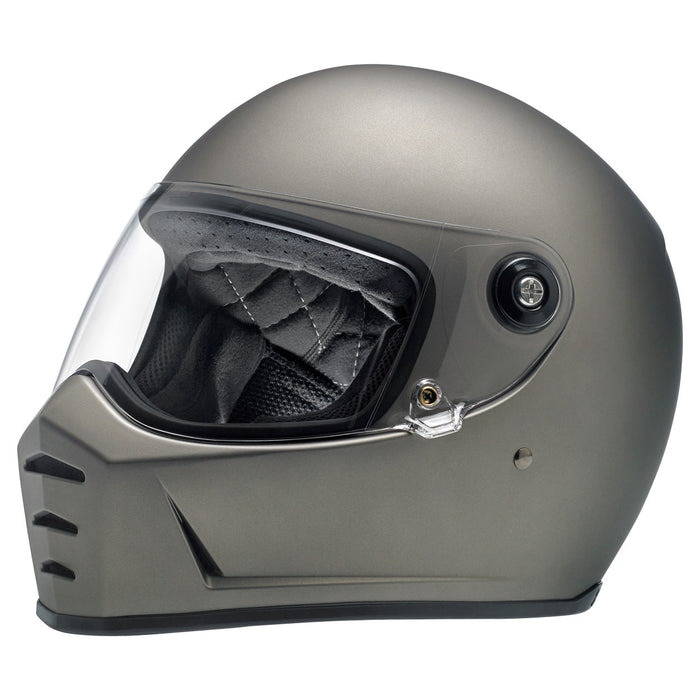 Biltwell Lane Splitter Solid Helmet in Flat Titanium 2022
