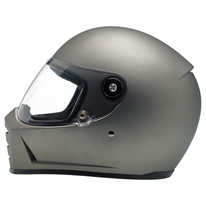 Biltwell Lane Splitter Solid Helmet in Flat Titanium 2022