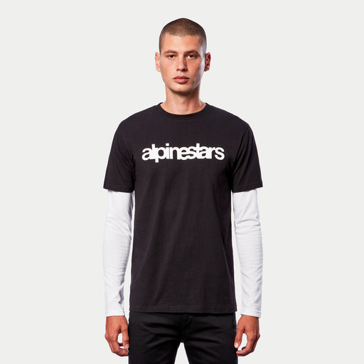 Alpinestars Stack Long Sleeve Knit T-shirt in Black/White