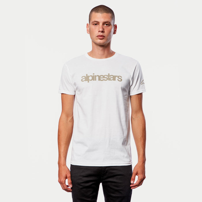 Alpinestars Heritage Logo T-shirt in White/Sand