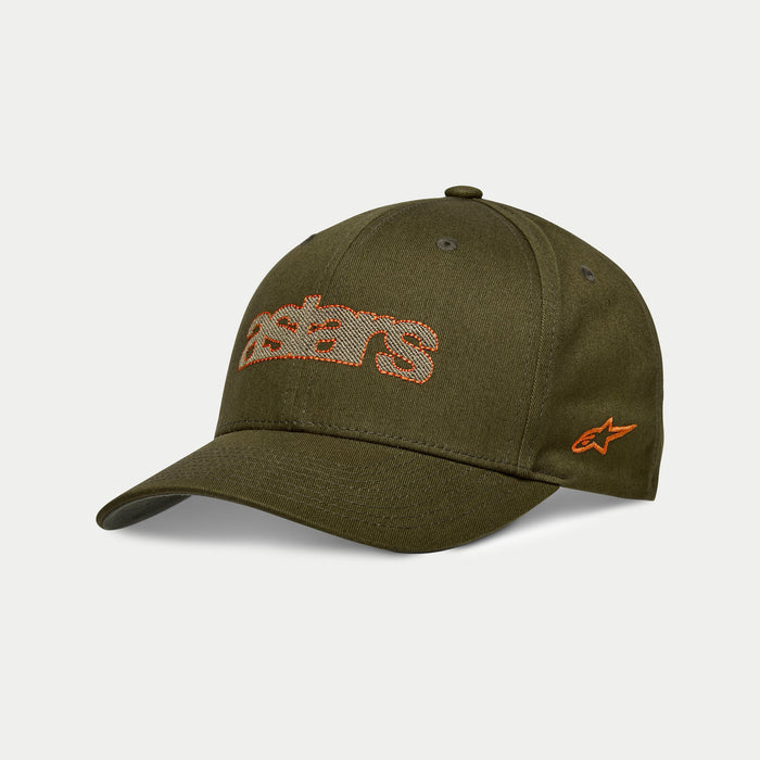Alpinestars Perpetuity Hat in Military/Orange