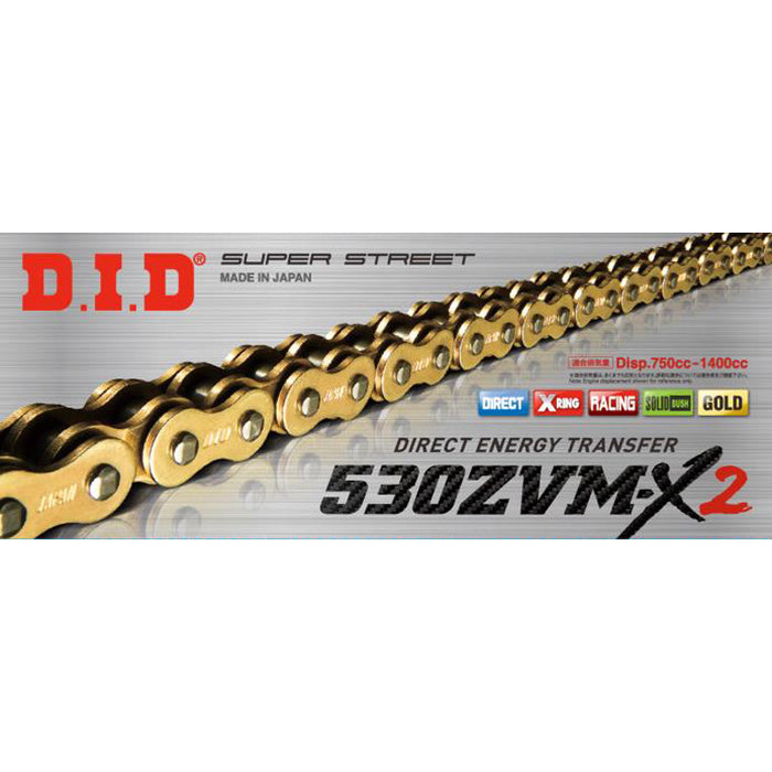 530ZVM-X2 Super Street "X-Ring" Chain - With O-Rings