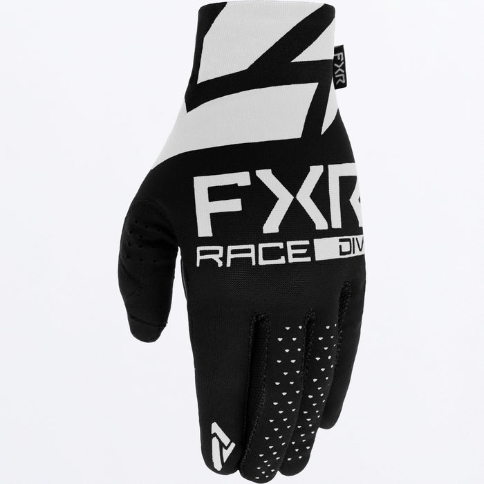 FXR Pro-fit Air MX Youth Gloves in Black/White