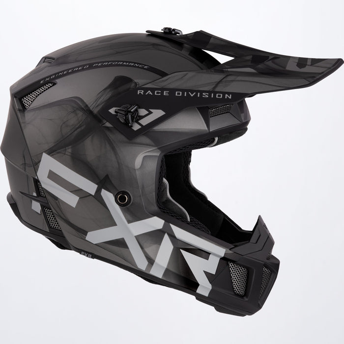 FXR Clutch Smoke Helmet in Silver