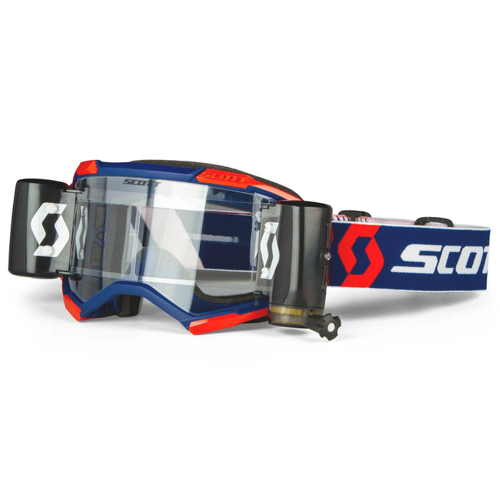 Scott Fury WFS Goggles in Red/Blue - Clear Works 2022