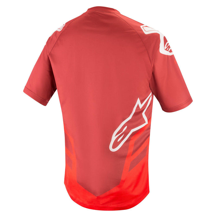 ALPINESTARS Racer V2 Short-sleeve Jerseys in Burgundy/Bright Red/White