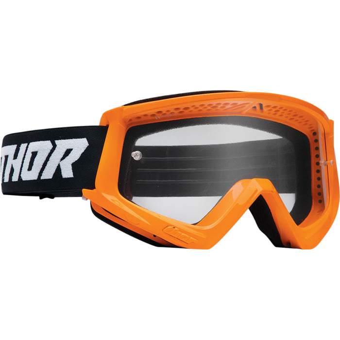 Thor Youth Combat Racer Goggles in Fluo Orange/Black 2022