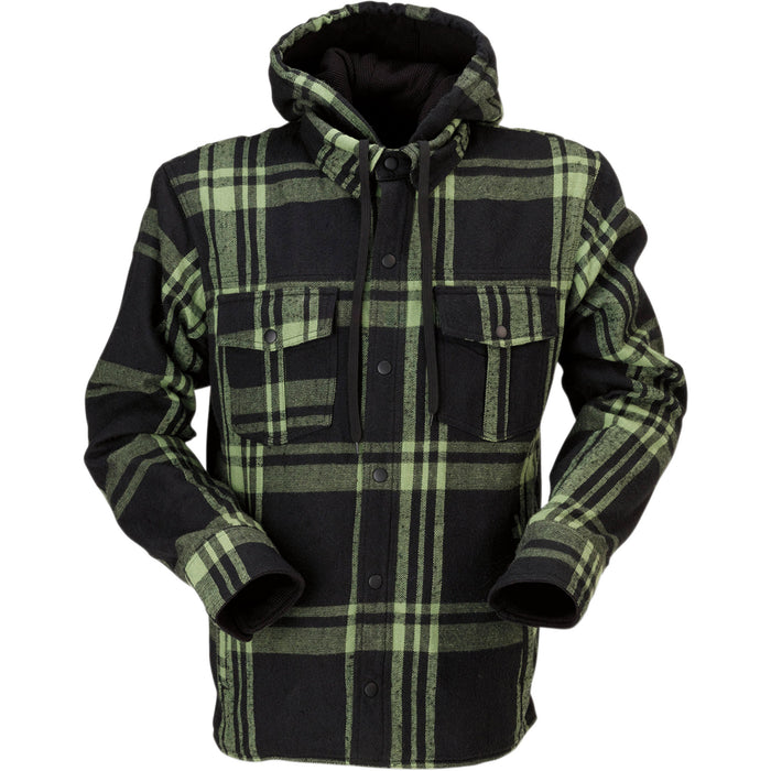 Z1R Timber Flannel Shirt in Olive/Black