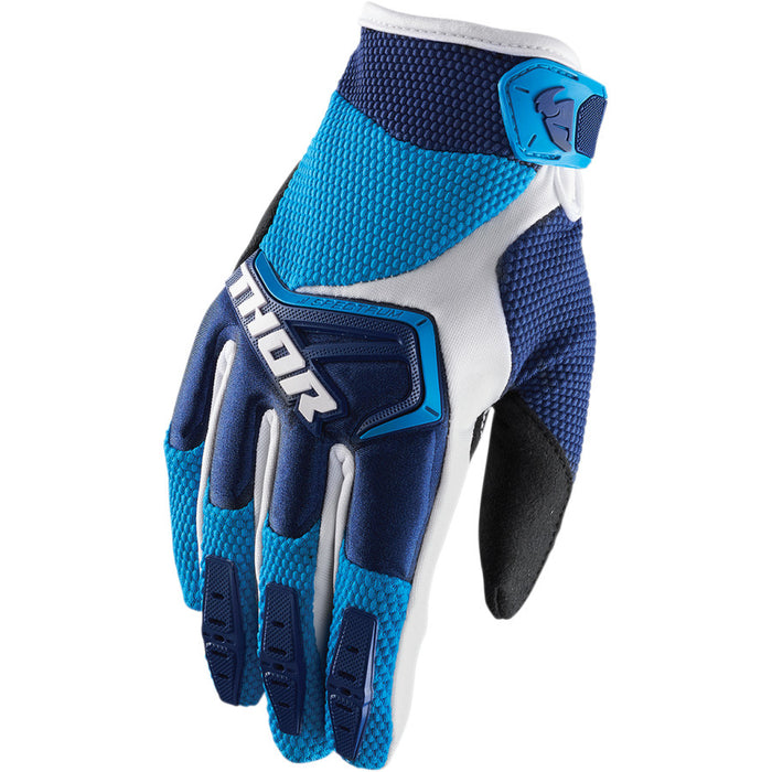 Thor Spectrum Gloves in Navy Blue/White