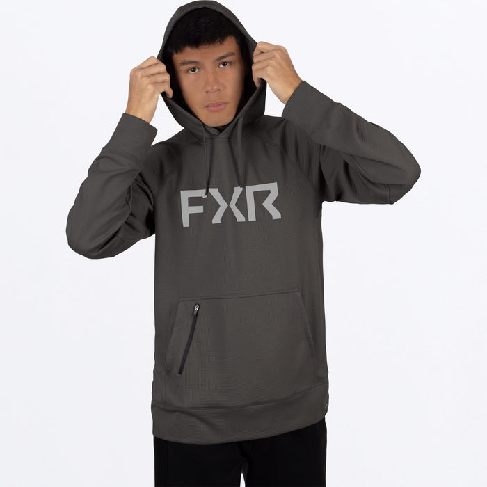 FXR Pilot UPF Pullover Hoodie in Asphalt/Grey
