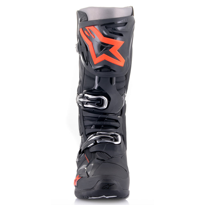 Alpinestars Tech 10 Boots in Black/Fluo Red
