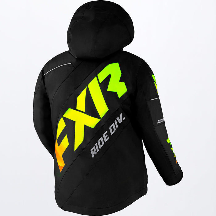 FXR CX Youth Jacket in Black/Sherbert