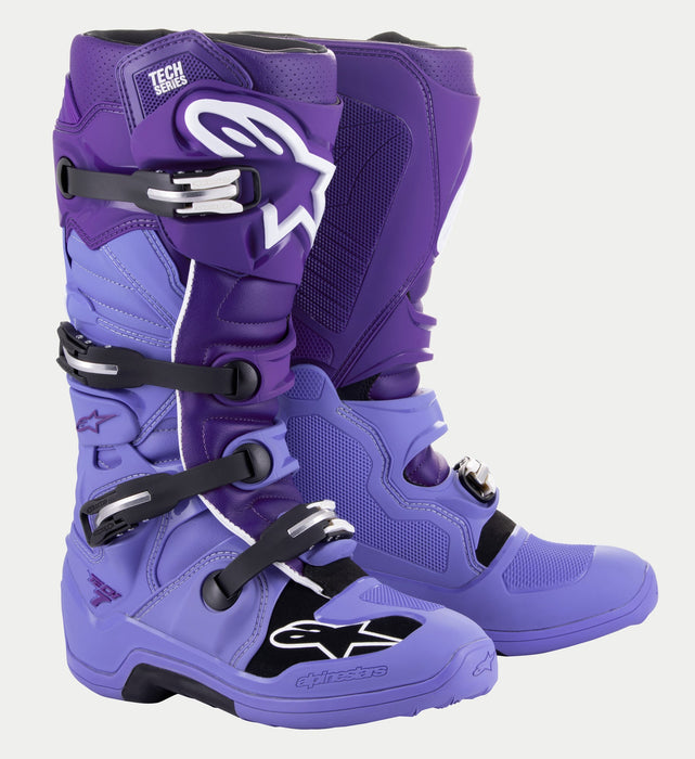 Alpinestars Tech 7 Boots in Purple/White 2023