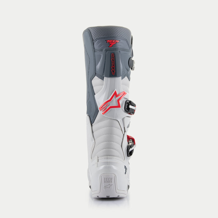 Alpinestars Tech 7 Enduro Drystar Boots in Gray/Dark Gray/Red 2023