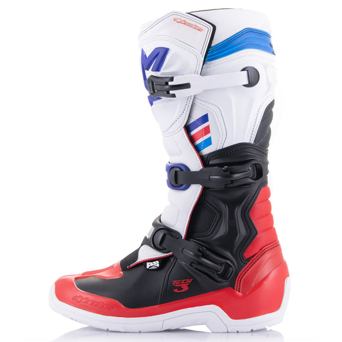 Alpinestars Tech 3 Boots in White/Red 2023