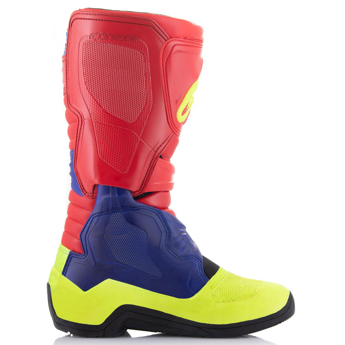 Alpinestars Tech 3 Boots in Red/Blue/Fluo Yellow 2023