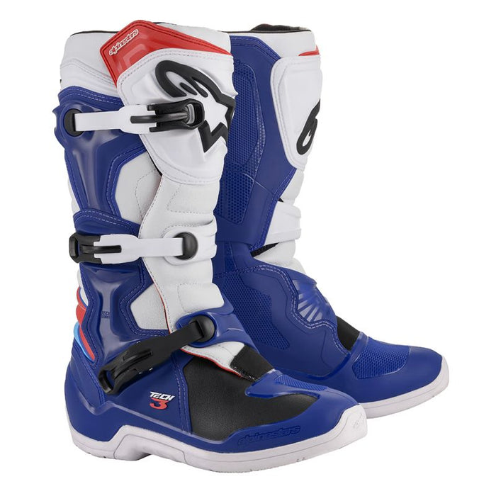 Alpinestars Tech 3 Boots in Blue/White/Red