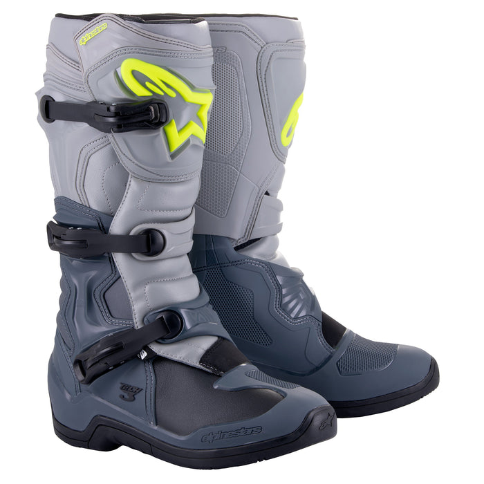 Alpinestars Tech 3 Boots in Gray/Dark Gray/Black 2023