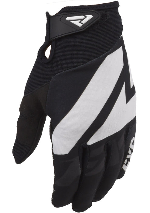 FXR Clutch Strap MX Gloves in Black/White