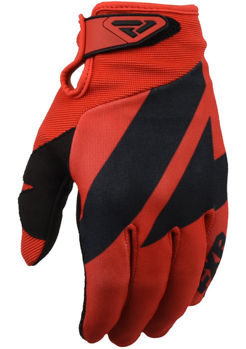 FXR Clutch Strap MX Gloves in Red/Black