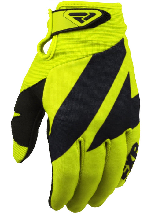 FXR Clutch Strap MX Gloves in Hi-Vis/Black
