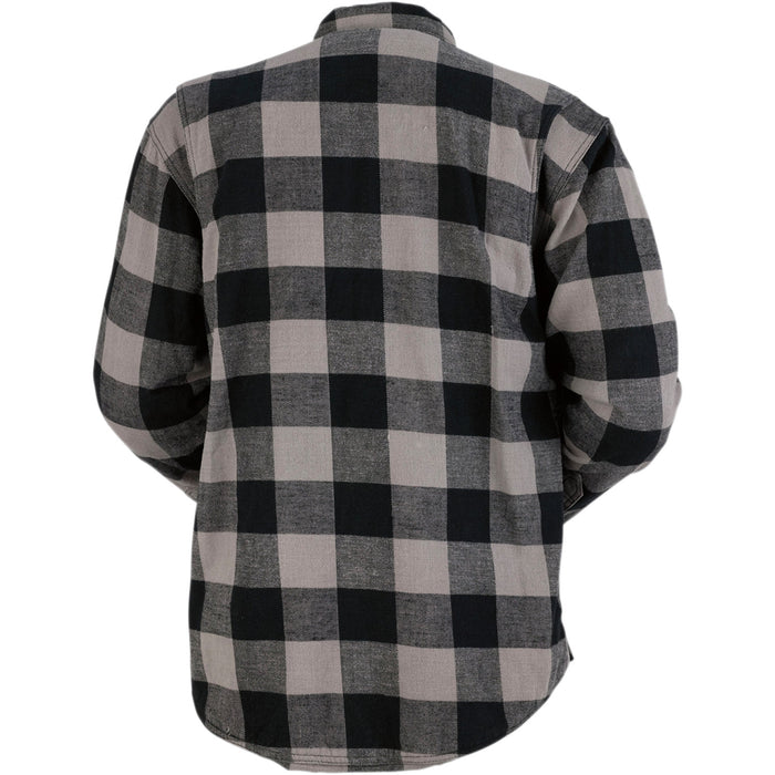 Z1R The Duke Flunnel Shirt in Gray/Black