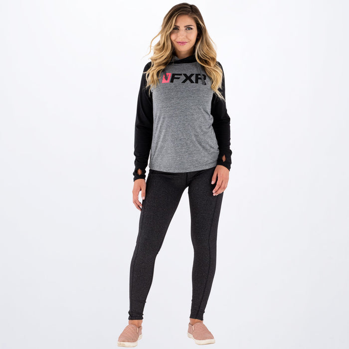 FXR Track Active Women's Leggings in Charcoal Heather