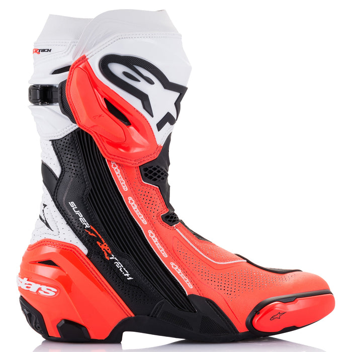 Alpinestars Supertech R Vented Boots in Black/White/Red 2022