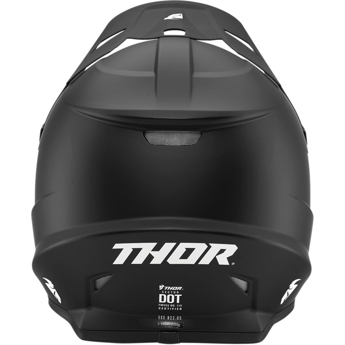 Thor Sector Solid Helmet in Black