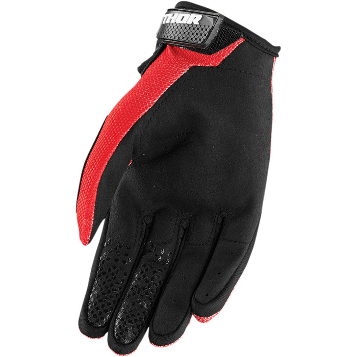 Thor Sector Gloves in Red - Palm view