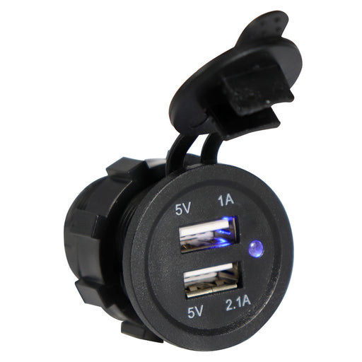 USB charger 1A/2.1A - Round Insert Type