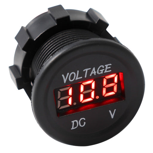 Voltmeter 12-24V - Round Insert Type