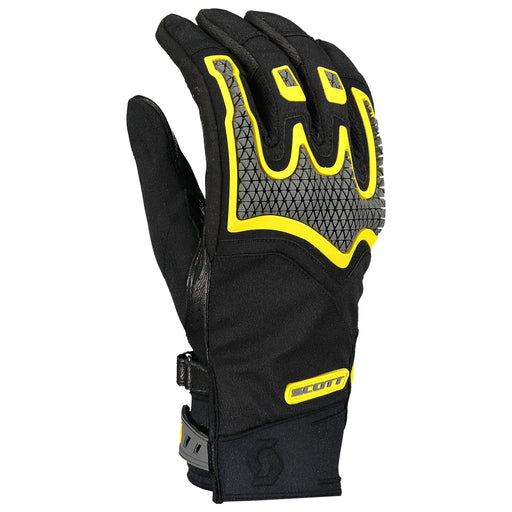 Scott Dualraid Gloves in Black/Cyber Yellow