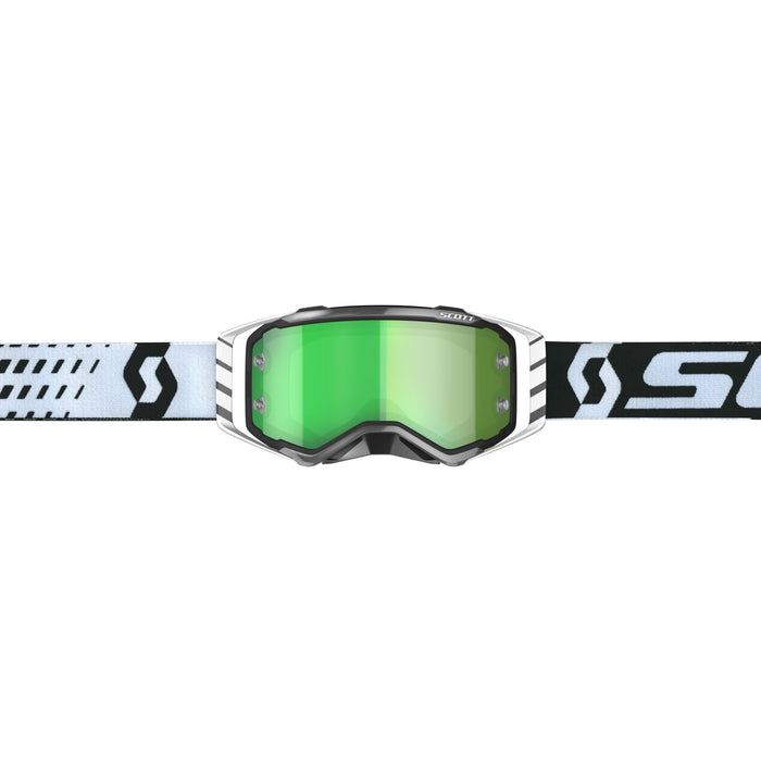 Scott Prospect Goggles - Black/White Green Chrome Works
