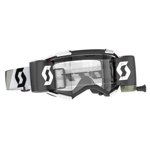 Scott Fury WFS Goggles in Premium Black/White - Clear Works 2024