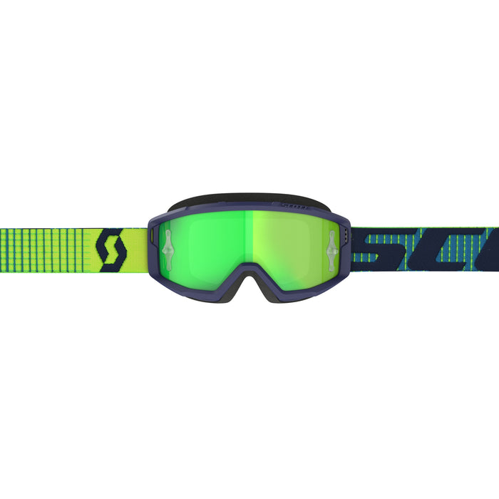 Scott Primal Goggles in  Blue/Yellow - Green Chrome Works
