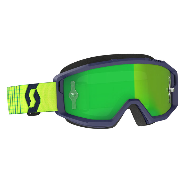 Scott Primal Goggles in  Blue/Yellow - Green Chrome Works