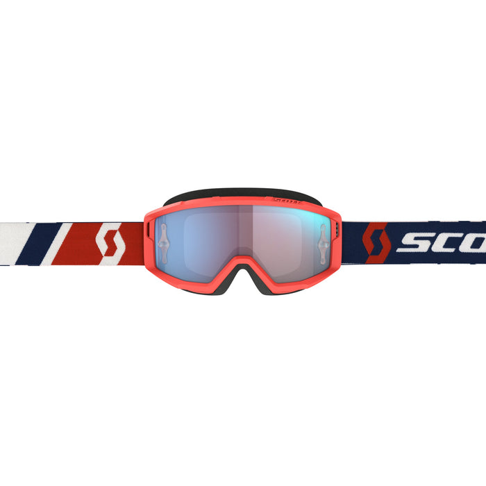 Scott Primal Goggles in  Red/Blue - Blue Chrome Works