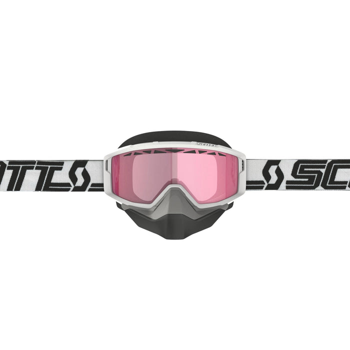 Scott Primal Snow Cross Goggles in White/Black - Pink
