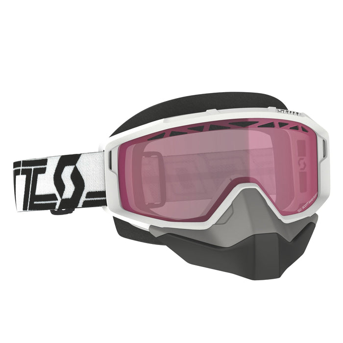 Scott Primal Snow Cross Goggles in White/Black - Pink