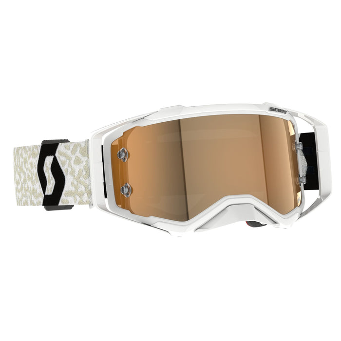 Scott Prospect Amplifier Goggles in White/Black Gold Chrome Works 2024